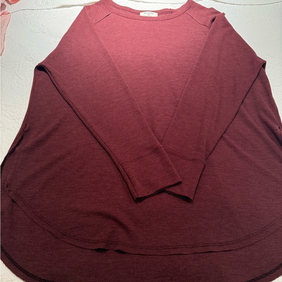 Zenana Outfitters Tops - Zenana Outfitters Ribbed Tunic Sweater - Merlot